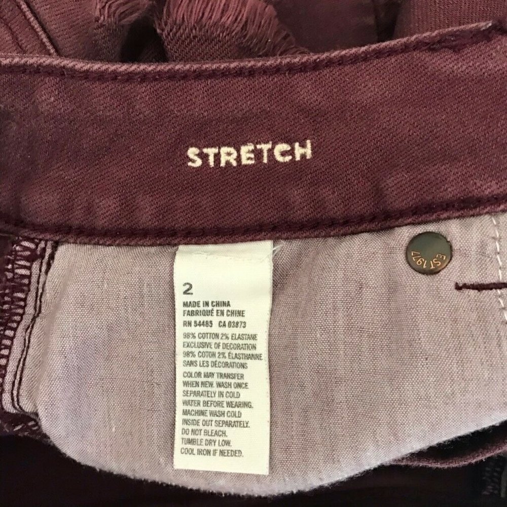 American Eagle Cutoff Jean Shorts Red 2 - Picture 4 of 4